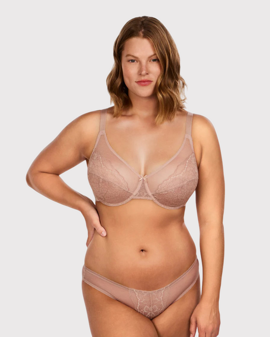 Pink Breast Minimizer Bra
