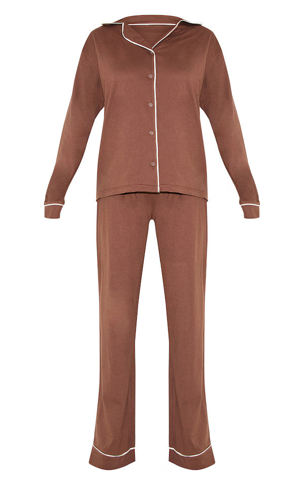 Bust-Friendly Chocolate Dream Piped - PJ Set