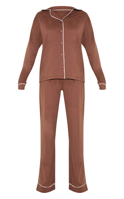Bust-Friendly Chocolate Dream Piped - PJ Set