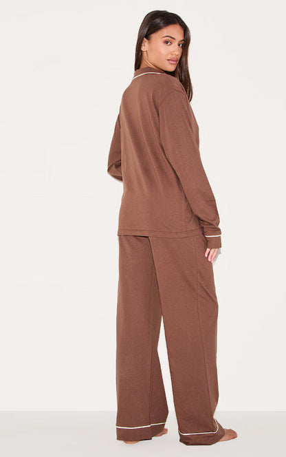 Bust-Friendly Chocolate Dream Piped - PJ Set